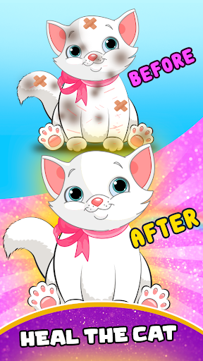 Rescue Cat - Pet Grooming Game ekran görüntüsü