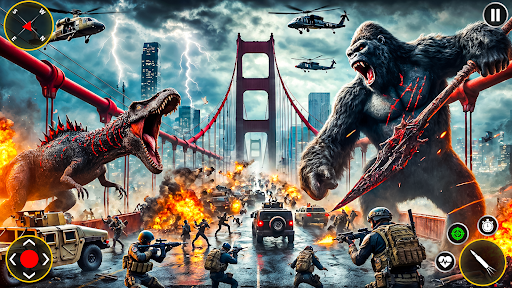 Wild Gorilla City Attack ekran görüntüsü
