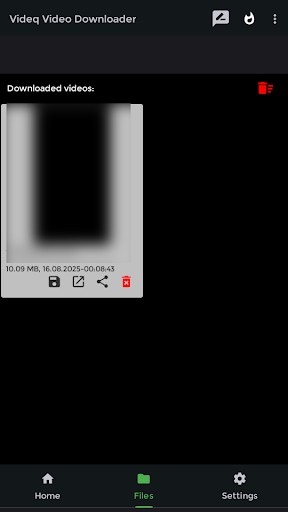 Videq Video Downloader Player ekran görüntüsü