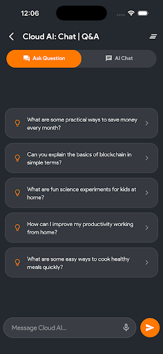 Cloud AI: ChatBot, Q&A, Assist ekran görüntüsü