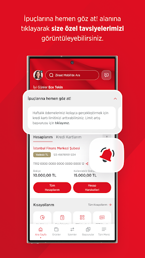 Ziraat Mobil ekran görüntüsü