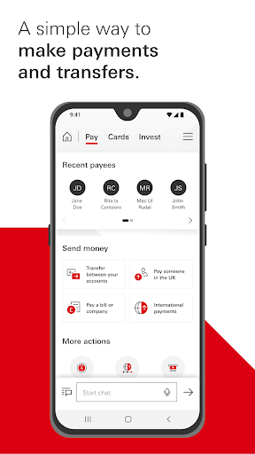 HSBC UK Mobile Banking ekran görüntüsü