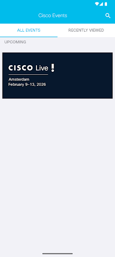 Cisco Events App ekran görüntüsü