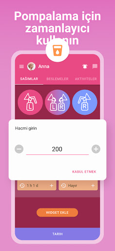 Emzirme, Bebek takibi & bakımı ekran görüntüsü