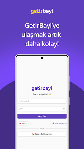 Getir Franchise Panel ekran görüntüsü