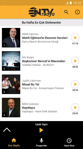NTV Radyo ekran görüntüsü