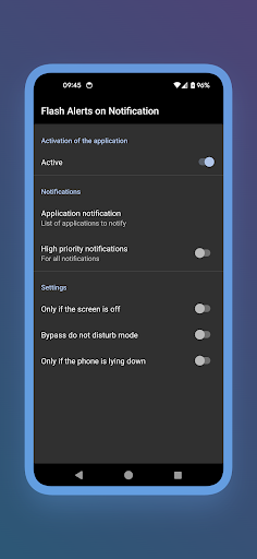 Flash Alerts on Notification ekran görüntüsü