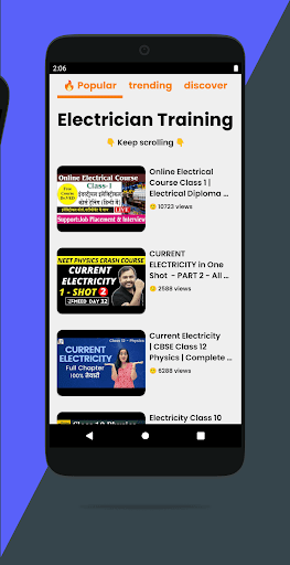 Elektrik kursu ekran görüntüsü