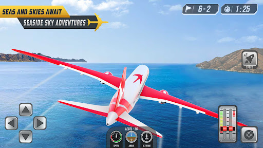 uçak oyunları simulator Ofline ekran görüntüsü