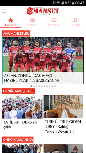 Kahramanmaraş Manşet Gazetesi ekran görüntüsü