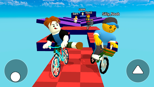 Obby bike: Parkour Adventure ekran görüntüsü