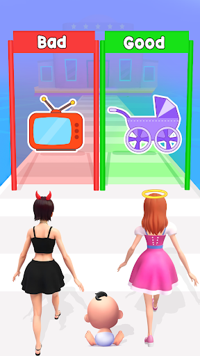 Good or Bad Mom Run: Mom Games ekran görüntüsü