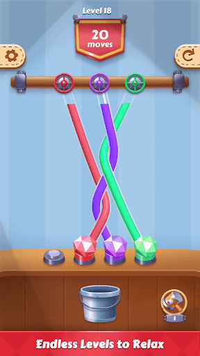 Tangle Fun 3D- Untie all knots ekran görüntüsü