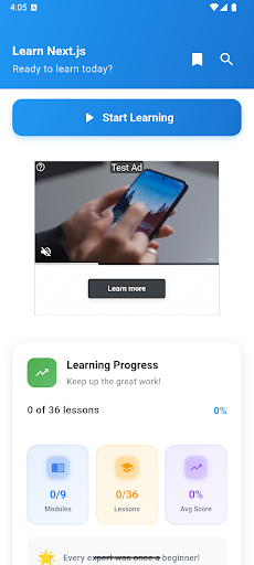 Learn Next.js ekran görüntüsü