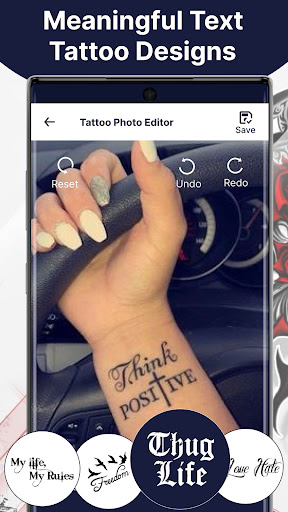 Tattoo Maker- tattoo on photos ekran görüntüsü