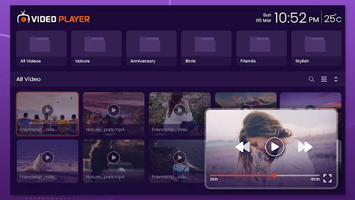 Purple Video Player ekran görüntüsü