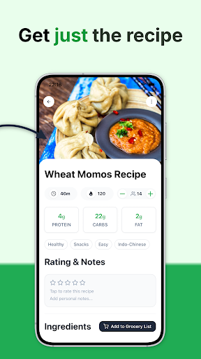 Recipe One: Recipe Keeper ekran görüntüsü
