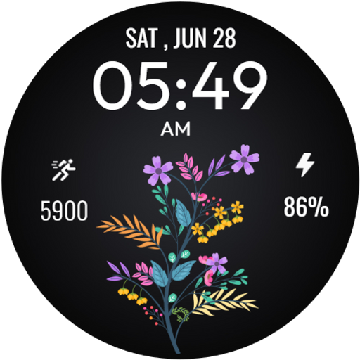 Beautiful Floral WatchFace