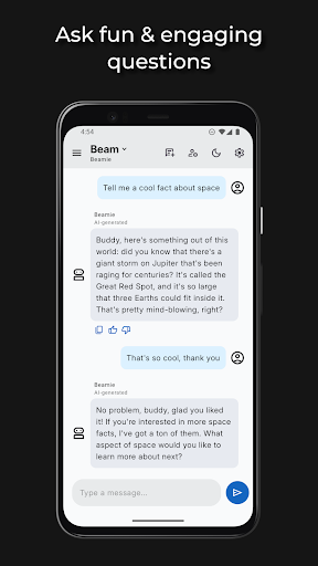 Beam AI Chat Companion ekran görüntüsü