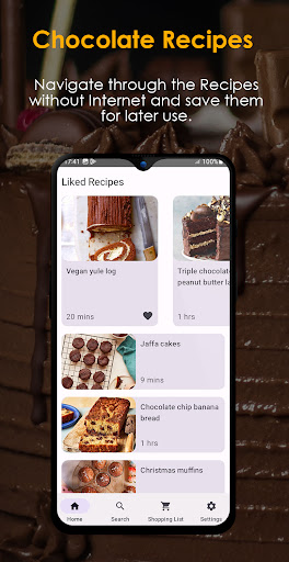 Chocolate Recipes Offline ekran görüntüsü