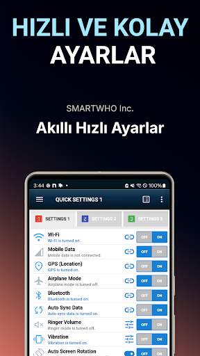 Akıllı Hızlı Ayarlar ekran görüntüsü