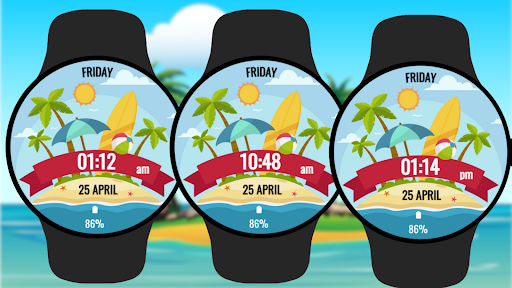 Summer Island Time Watch ekran görüntüsü
