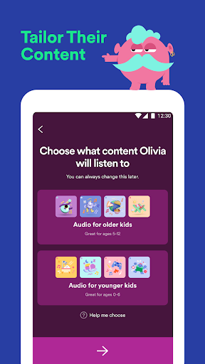 Spotify Kids ekran görüntüsü