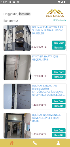 BLN Emlak ekran görüntüsü