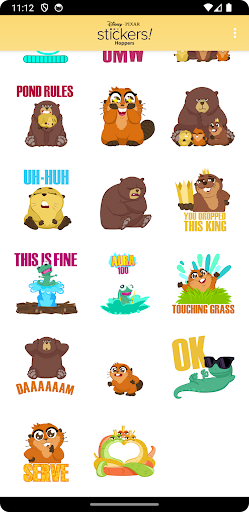 Pixar's Hoppers Stickers ekran görüntüsü