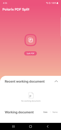 Polaris PDF Split ekran görüntüsü