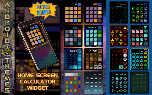 Sci-Fi Calculator Widget ekran görüntüsü