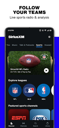 SiriusXM: Music, Sports & News ekran görüntüsü