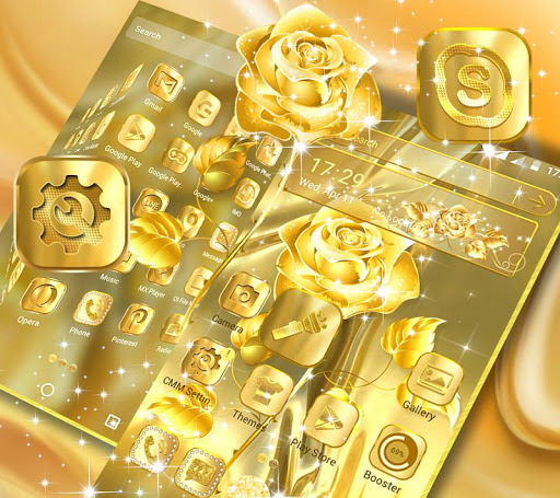 Golden Rose Launcher Theme ekran görüntüsü