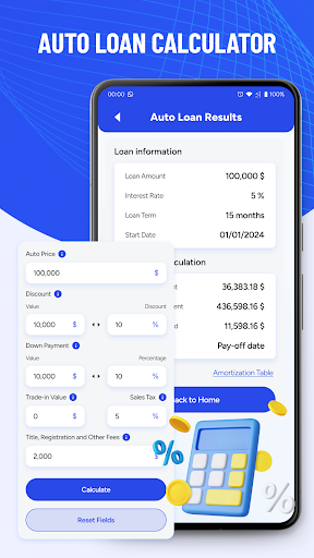 EMI Calculator: Auto, Home ekran görüntüsü
