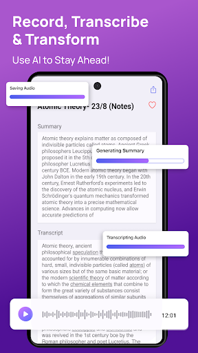 Flow AI Transcribe Voice Notes ekran görüntüsü