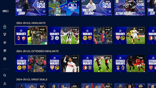 UEFA.tv ekran görüntüsü