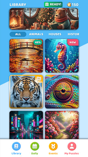 Jigsaw Puzzle Rewards & Events ekran görüntüsü