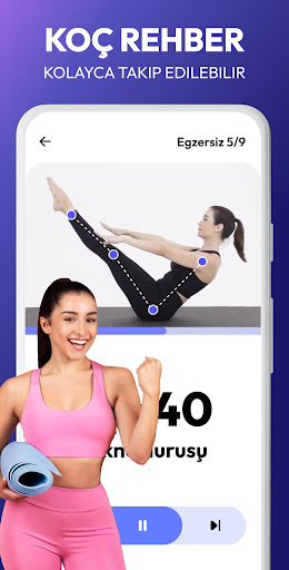 Evde Pilates Egzersizi ekran görüntüsü