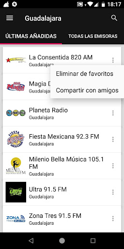 Guadalajara Radio Stations ekran görüntüsü