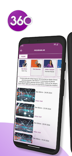 360 - Canlı TV ekran görüntüsü