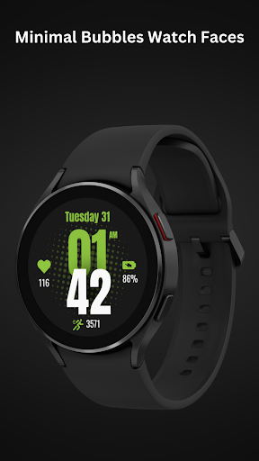 Minimal Bubbles Watch Face ekran görüntüsü