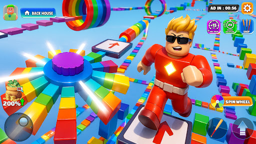 Superhero Obby Parkour Runner ekran görüntüsü