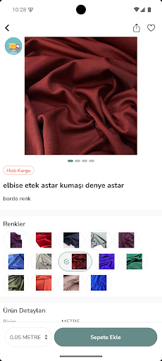 METEZER KUMAŞ ekran görüntüsü