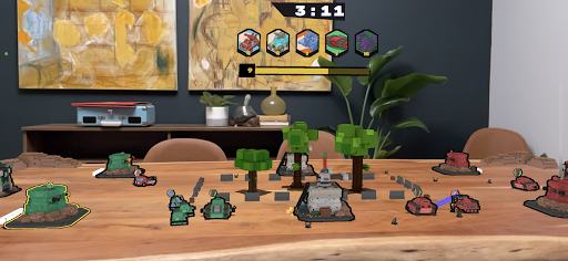 Table Trenches XREAL Demo ekran görüntüsü