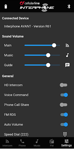 Interphone Control ekran görüntüsü