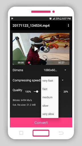 Smart Video Compressor resizer ekran görüntüsü