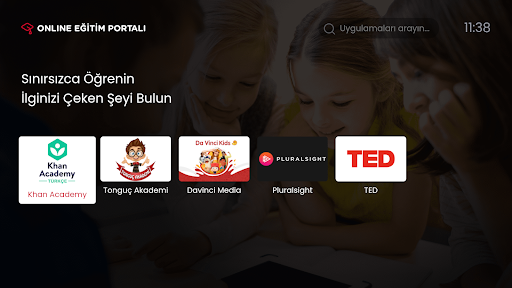 Online Eğitim Portalı ekran görüntüsü