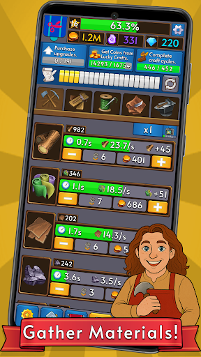 Artisan's Guild: Idle Craft ekran görüntüsü