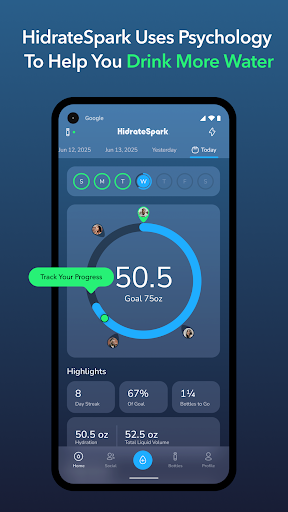 HidrateSpark Su Takip Cihazı ekran görüntüsü