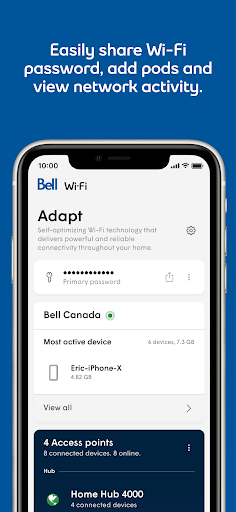 Bell Wi-Fi ekran görüntüsü
